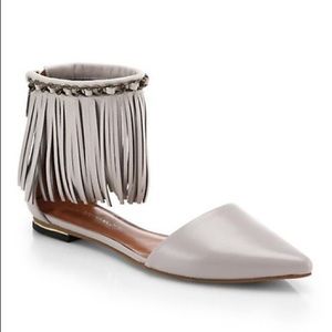 Rebecca Minkoff Pointed Toe Fringe Flats